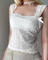 Süßes Camisole-Top mit kleinem Muster
